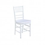 White Tiffany Chair & white cushion