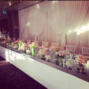 gloss bridal table