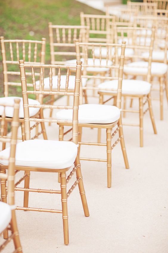 gold tiffany chair hire