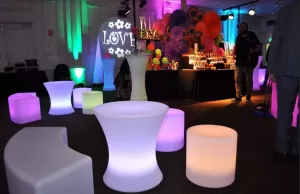 glow mushroom table