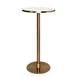 White Brass Cocktail Table Hire