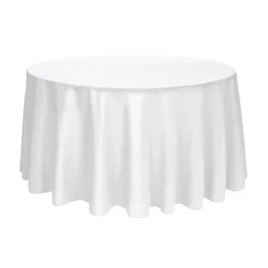 White Round Banquet Linen