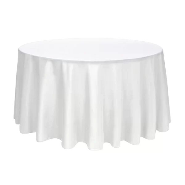 White Round Banquet Linen