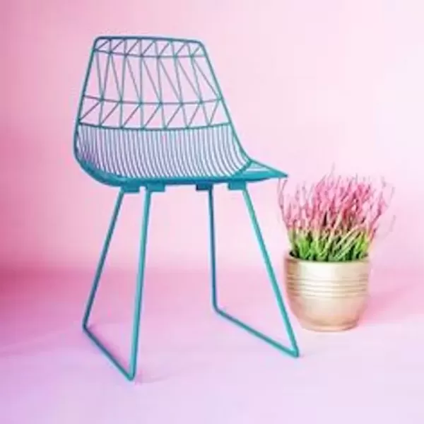 turquoise wire chair hire