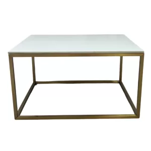 Gold Coffee table with White Top